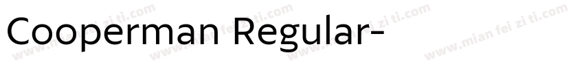 Cooperman Regular字体转换
